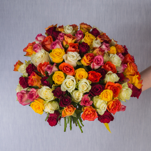Букет из 101 Розы Кения Микс арт. 7311