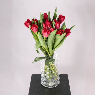 Тюльпаны красные 15 шт. 28774