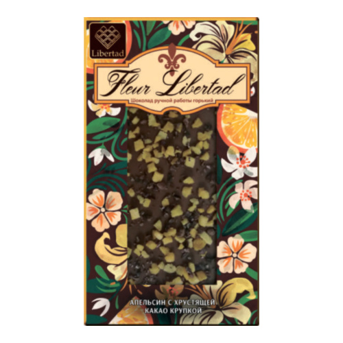 Шоколад Флер Либертад (Fleur Libertad) горький с апельсином арт. 45911