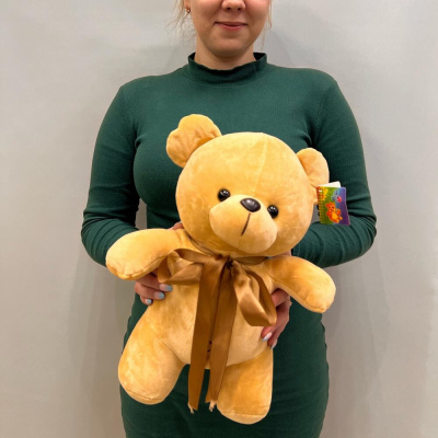 Игрушка Мишка цветной велюровый 40 см. большой N 79781