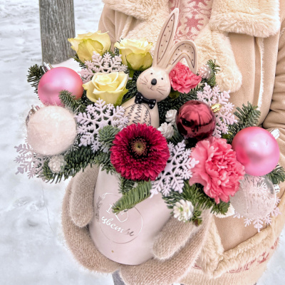 Коробка "Снежное царство" со снежинками и нобилисом N 70130